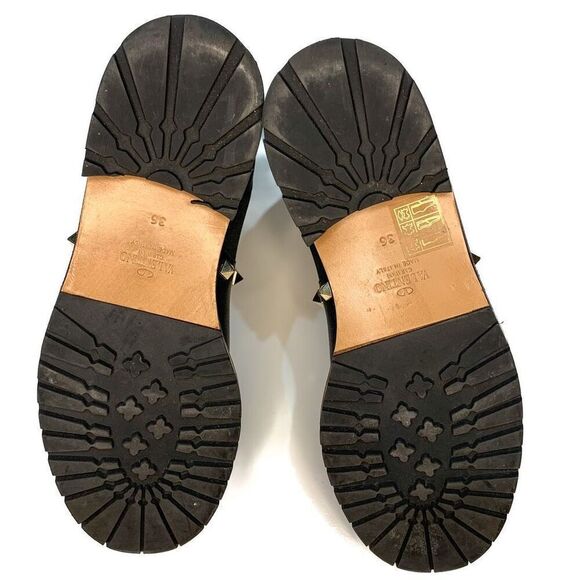 Valentino Garavani Rockstud Chelsea Boots EU 36 US 6 Black Studded Ankle Bootie - Picture 7 of 8